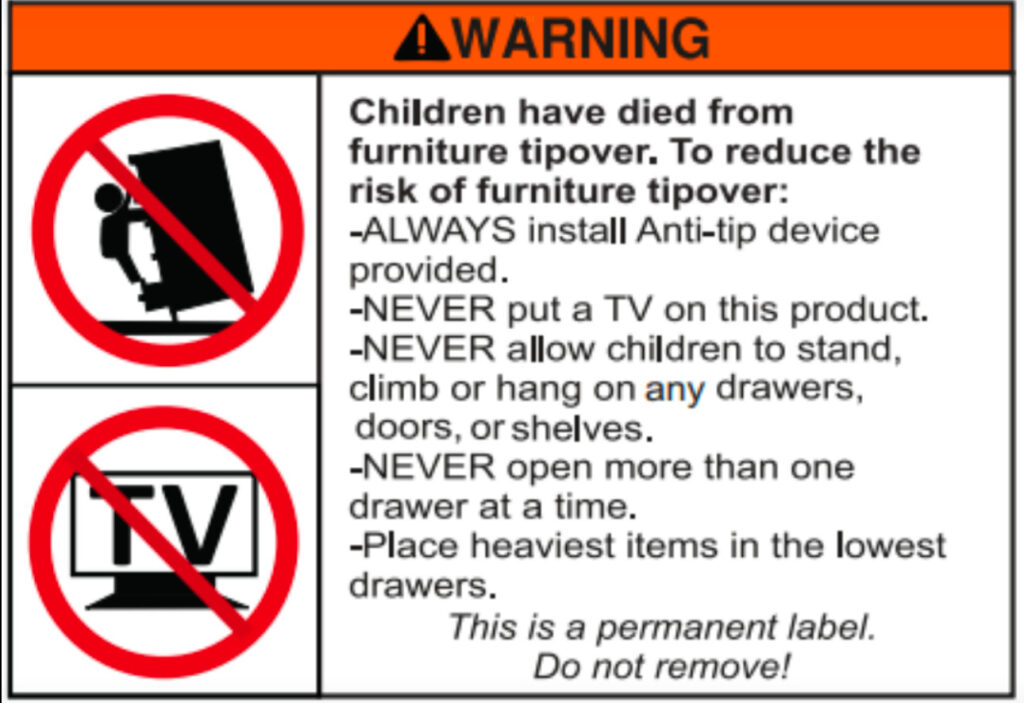 ASTM F2057 Warning logo