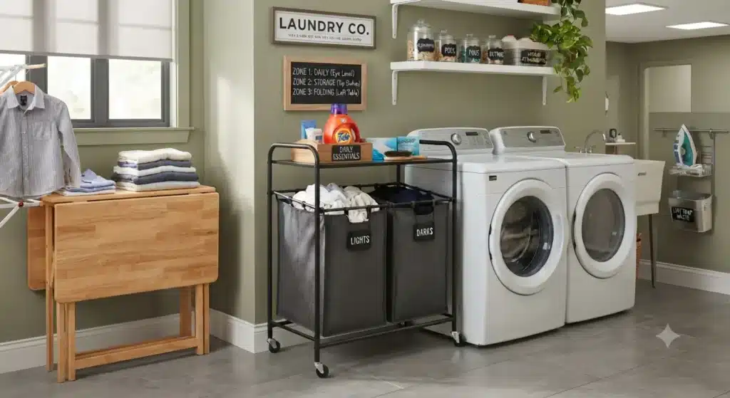Laundry Room Zone Organization: Tackling the Junk