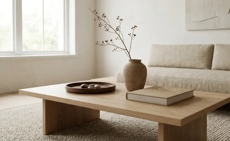 How to Style a Japandi Coffee Table: The 3-Object Rule for a Balanced Look